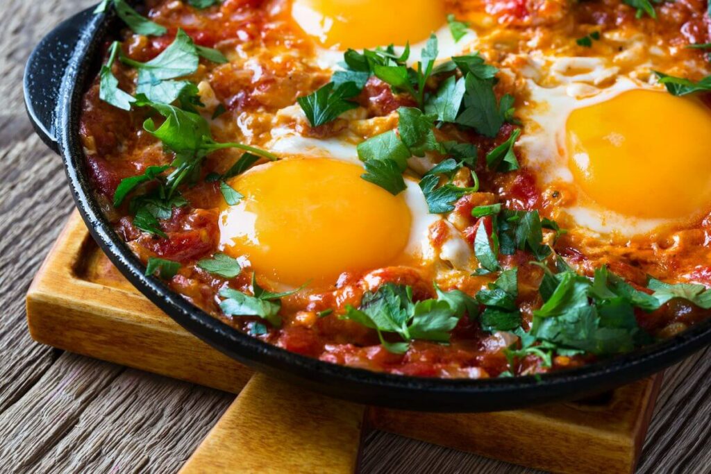 Stewed Tomatoes and Eggs
